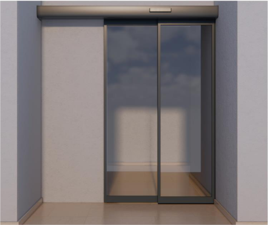 Automatic Two Leafed Telescopic Sliding Door