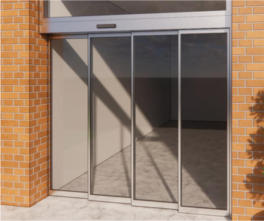 Triple Leaf Telescopic Sliding Door